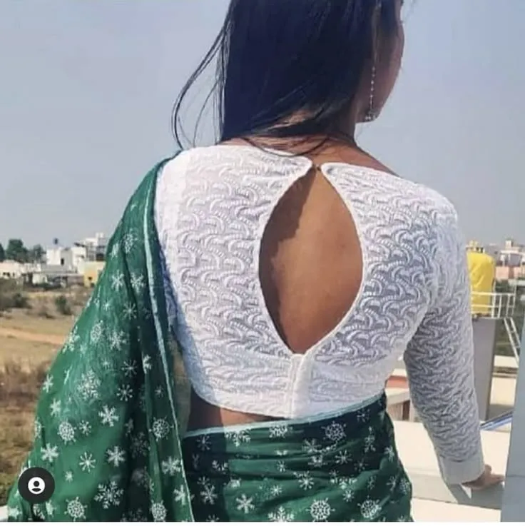 Elegant transparent back necklines