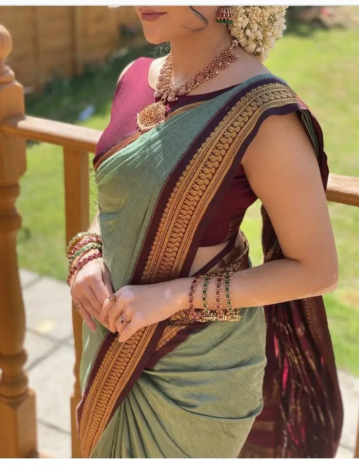 Embroidered sleeveless blouse designs