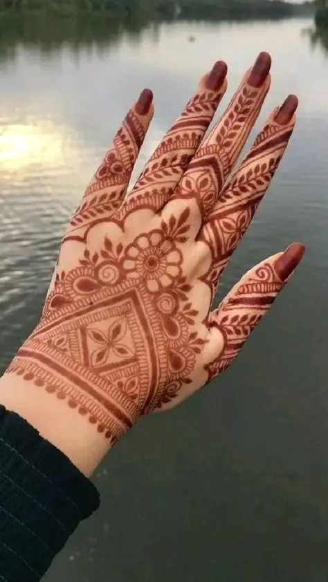 Finger henna designs
