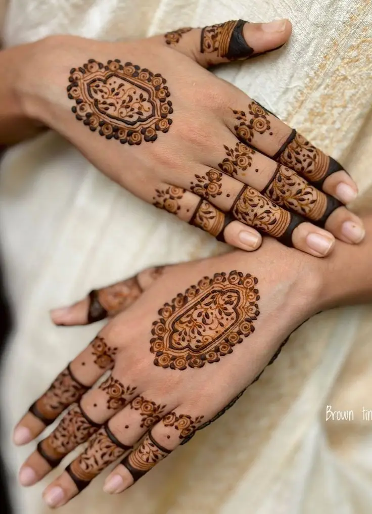 Full finger mehndi designs