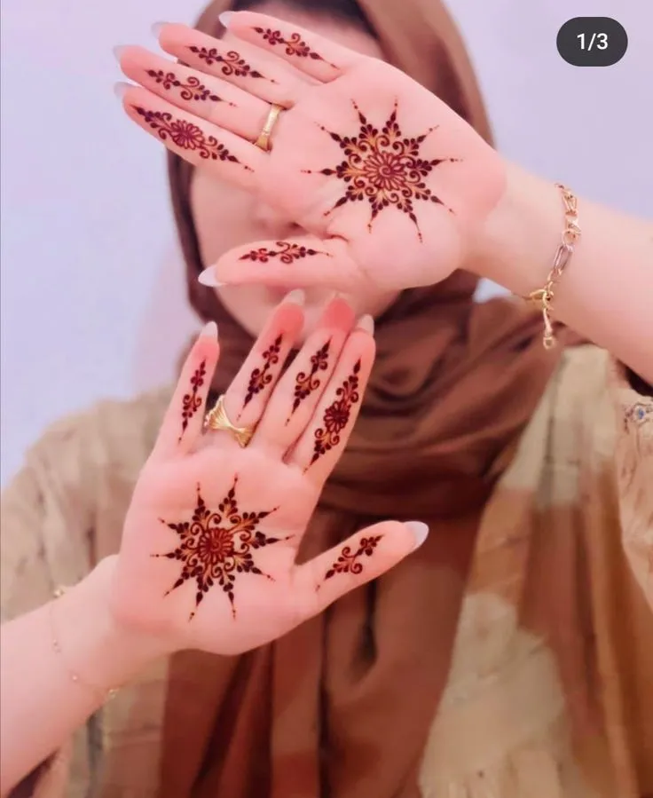 Hidden Back Finger Mehndi