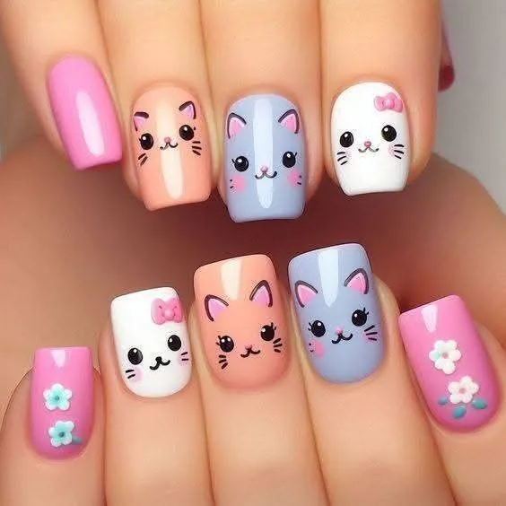 Holographic nail art designs