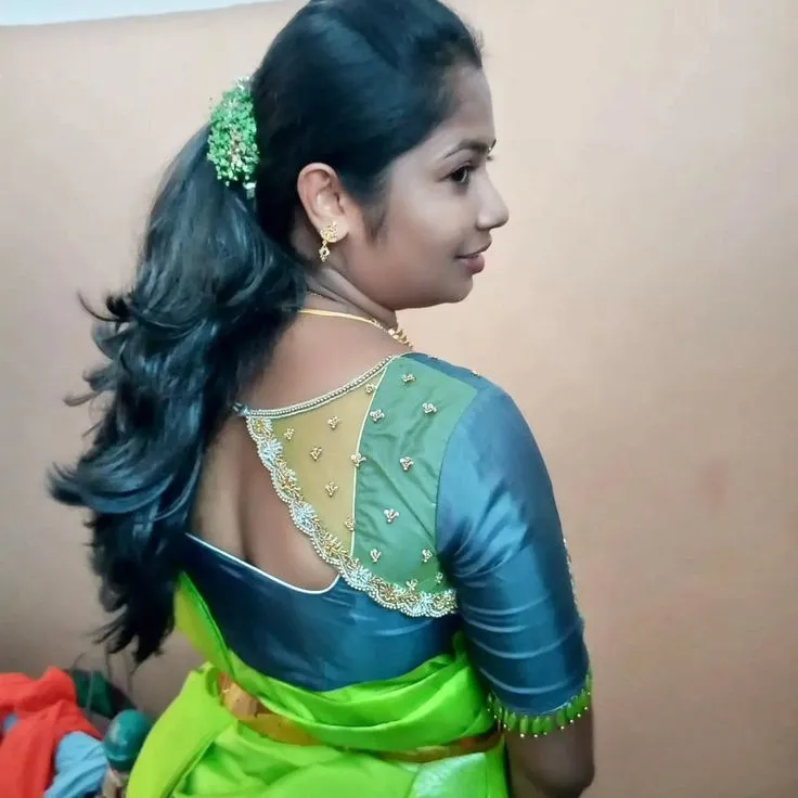 How to make net back blouse