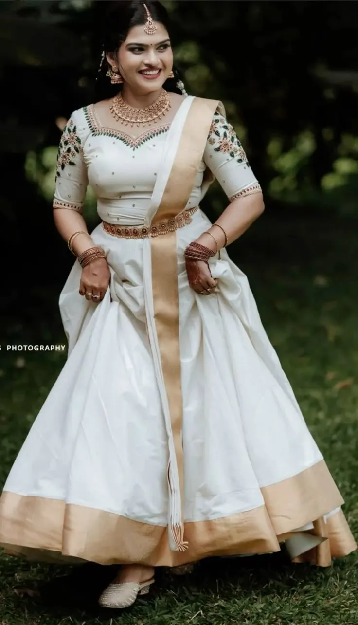 Kerala saree blouse high neck designs