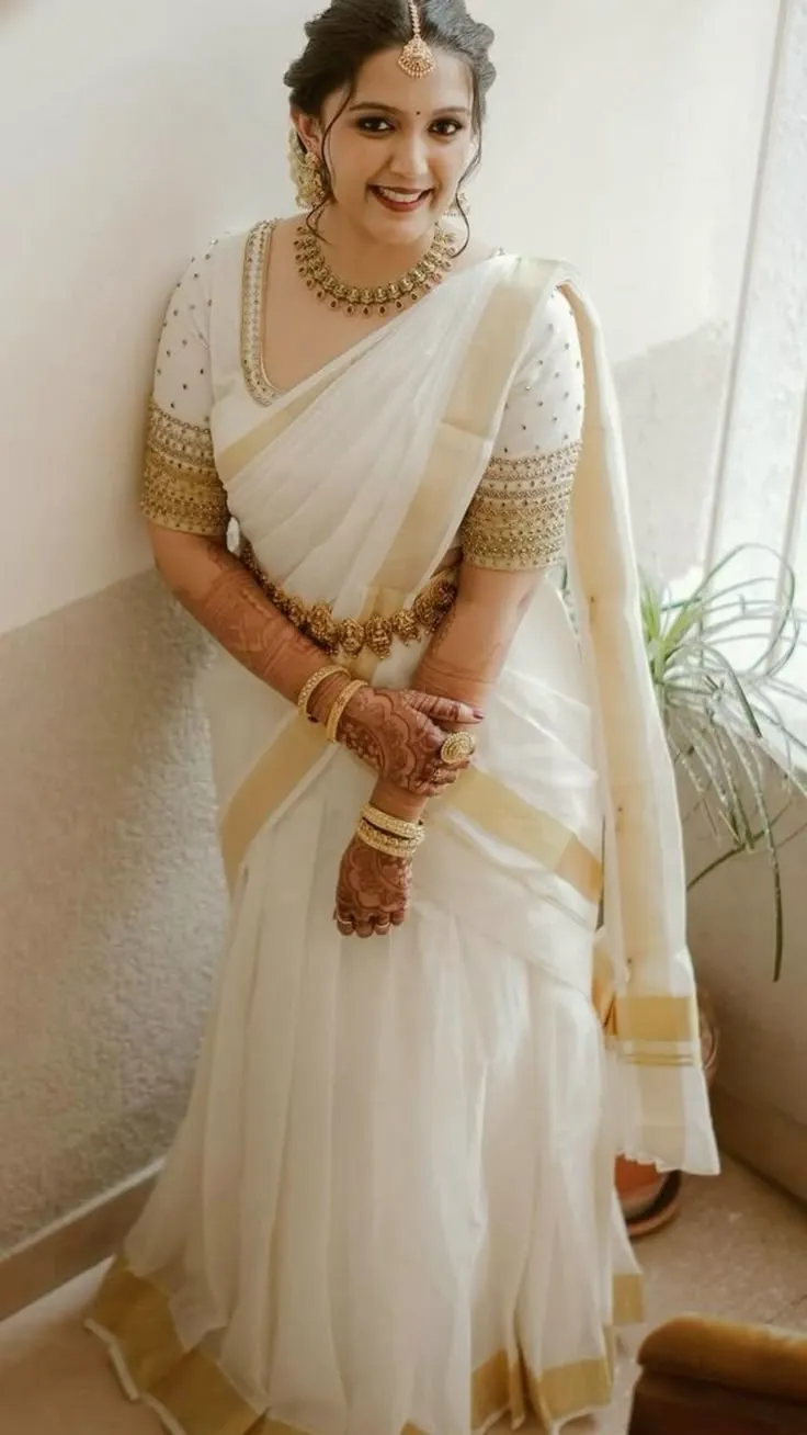 Kerala saree designer blouse neck patterns