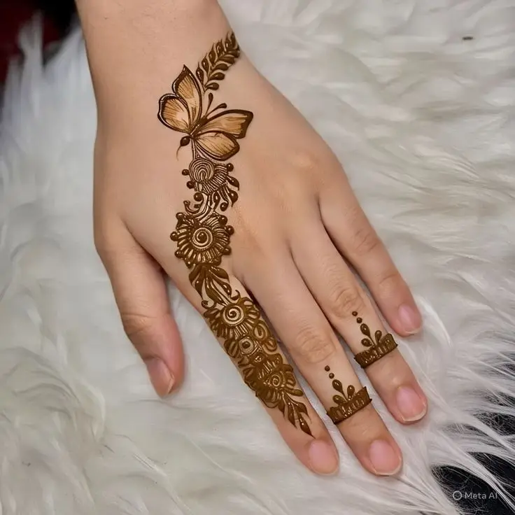 Khafif Mehndi for Fingers