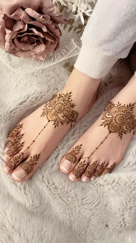 Latest foot mehndi designs 2025