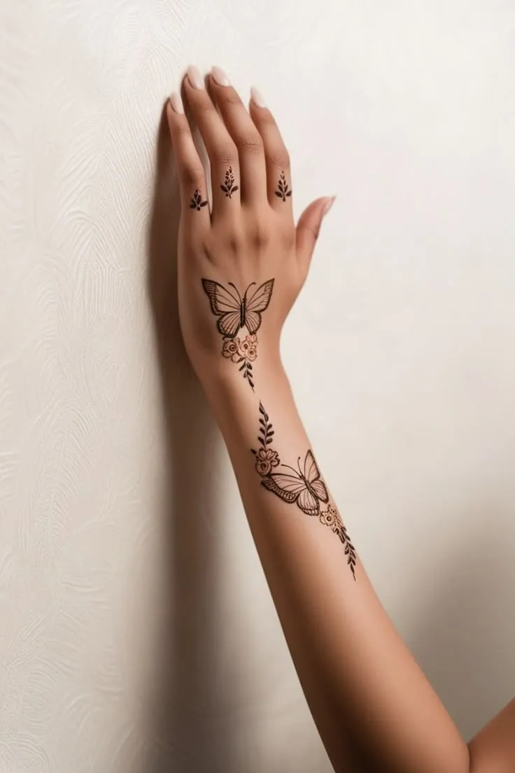 Mehndi design for ring finger