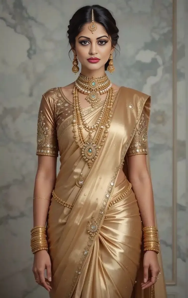 Modern Kerala saree blouse neck