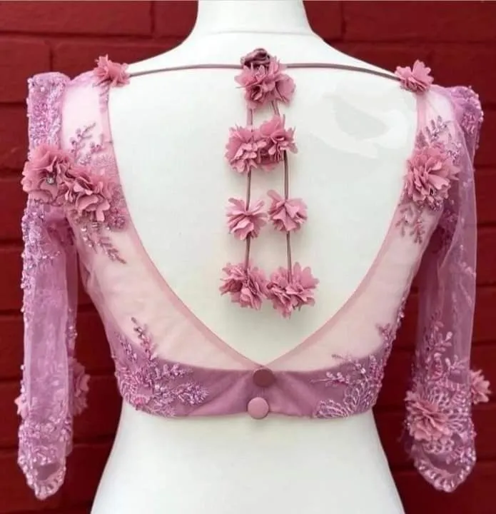 Pakistani back neck blouse