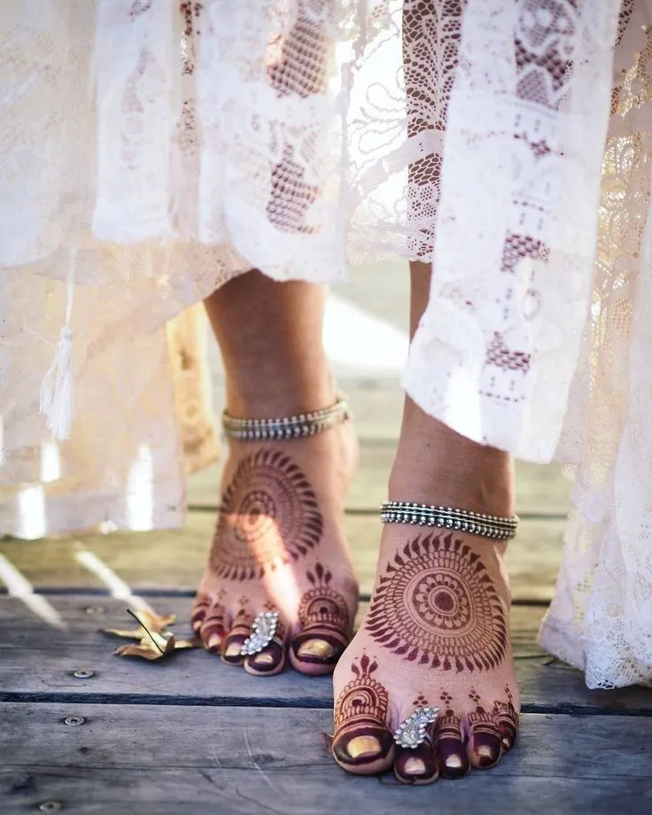 Quick foot henna tutorial