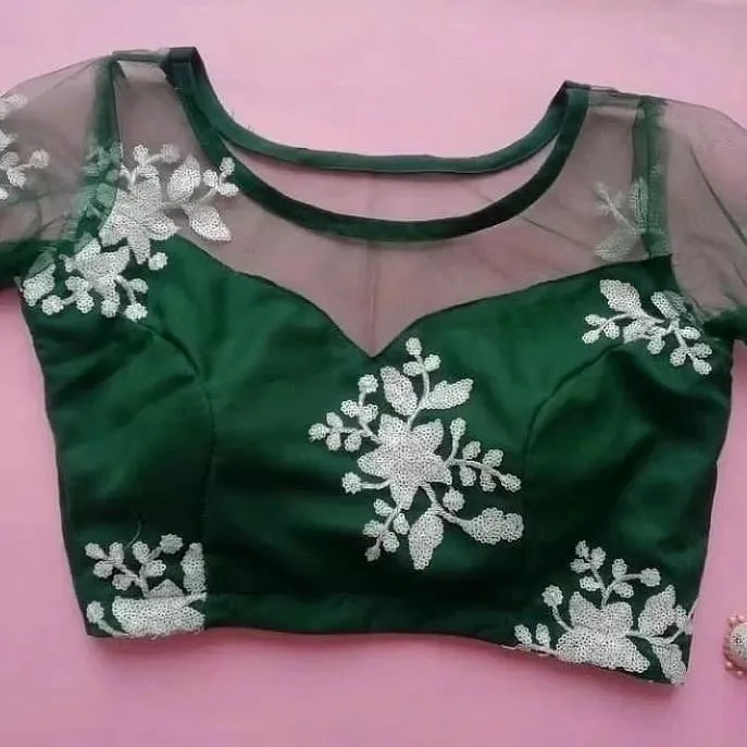 Sheer back blouse patterns