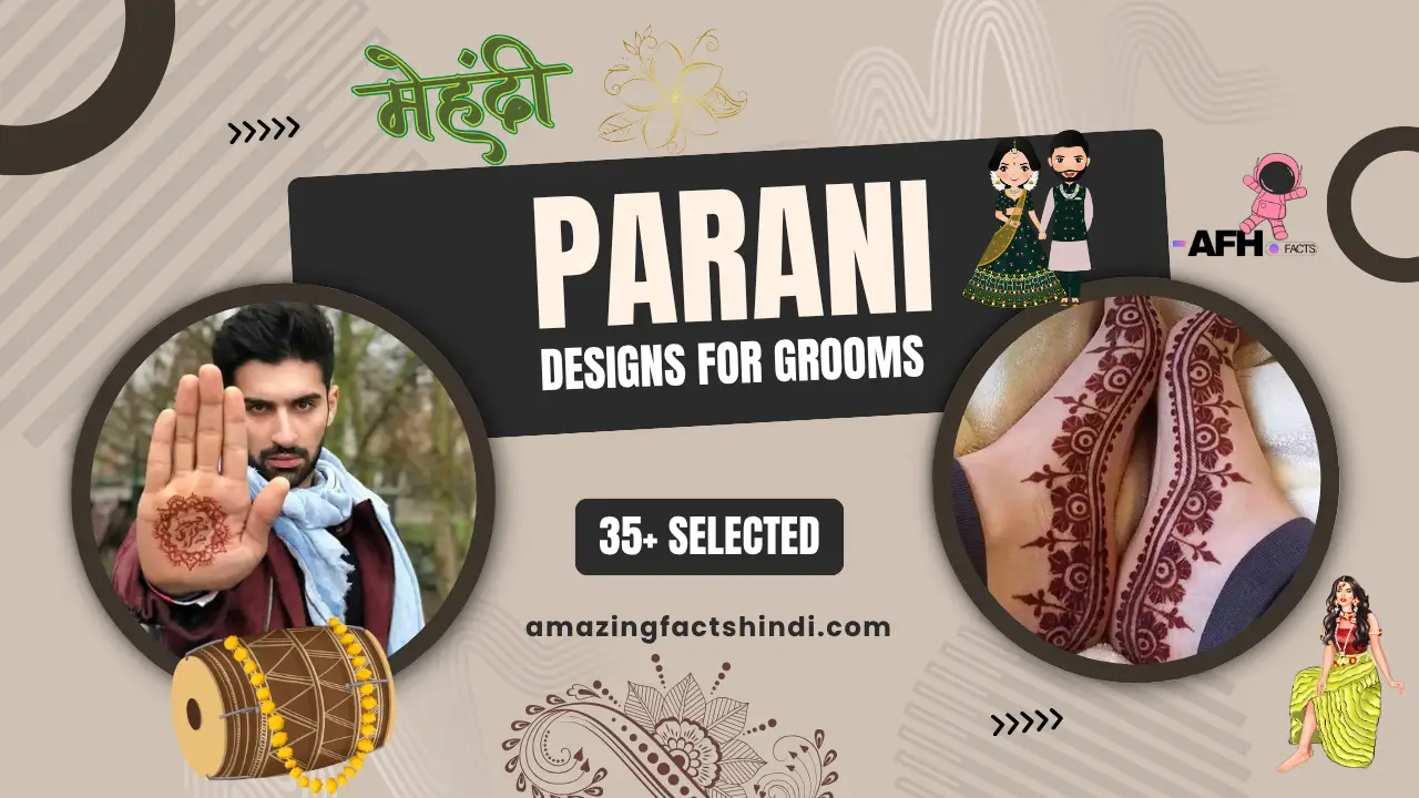 Simple parani designs for groom