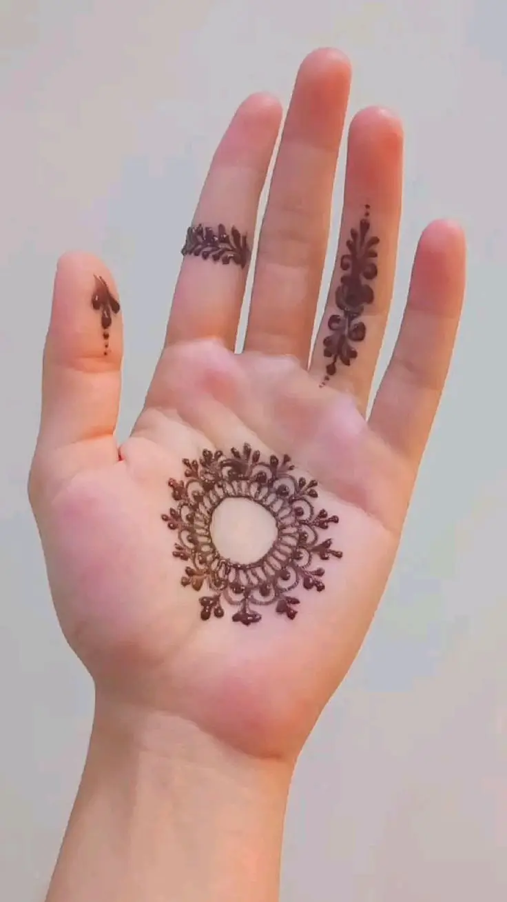 Small Circle Mehndi for Beginners