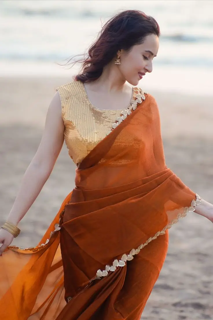 South Indian sleeveless blouse designs