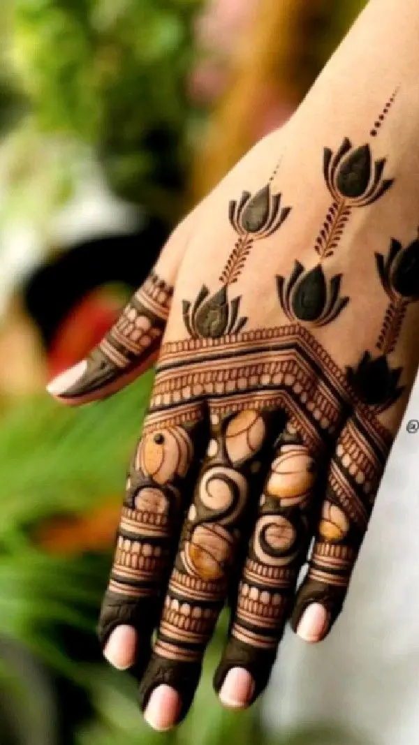 Traditional Ring Ceremony Mehndi Designs