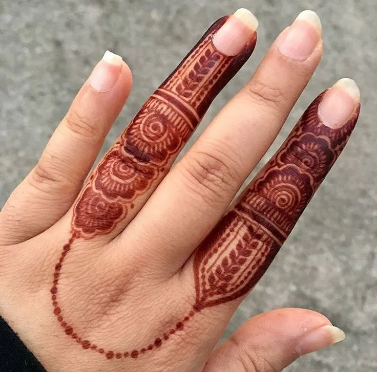 Trending Ring Finger Mehndi Designs