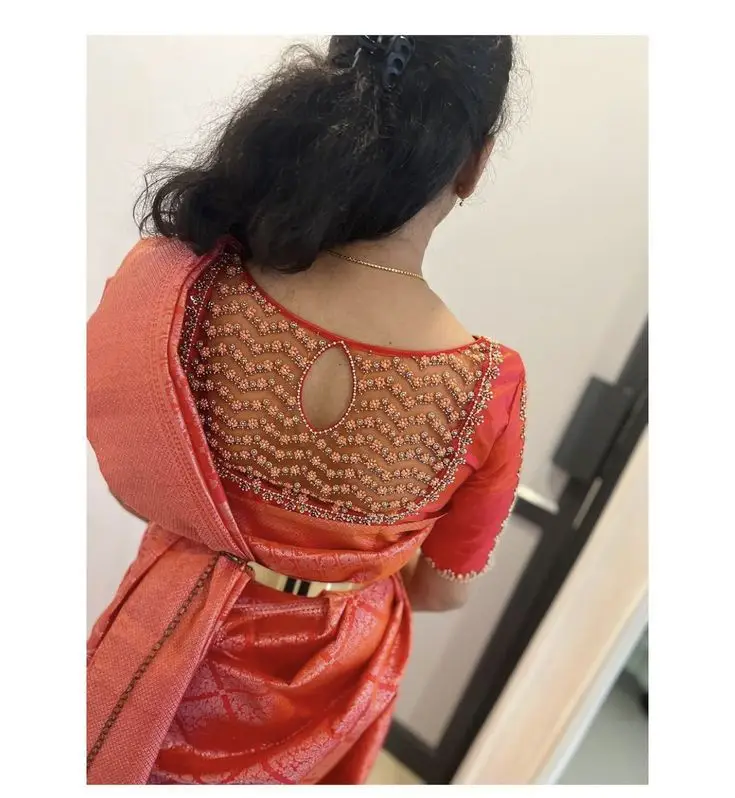 Types of Net Blouse Design Back Side