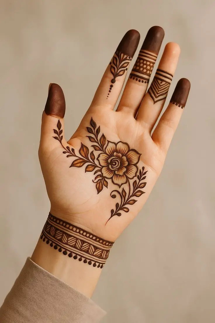 arabic bracelet mehndi design