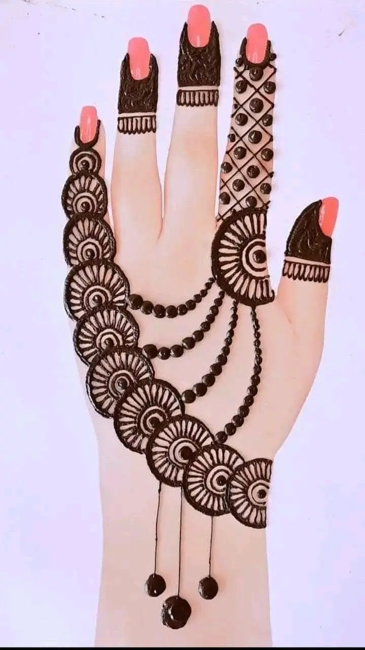 bail mehndi design