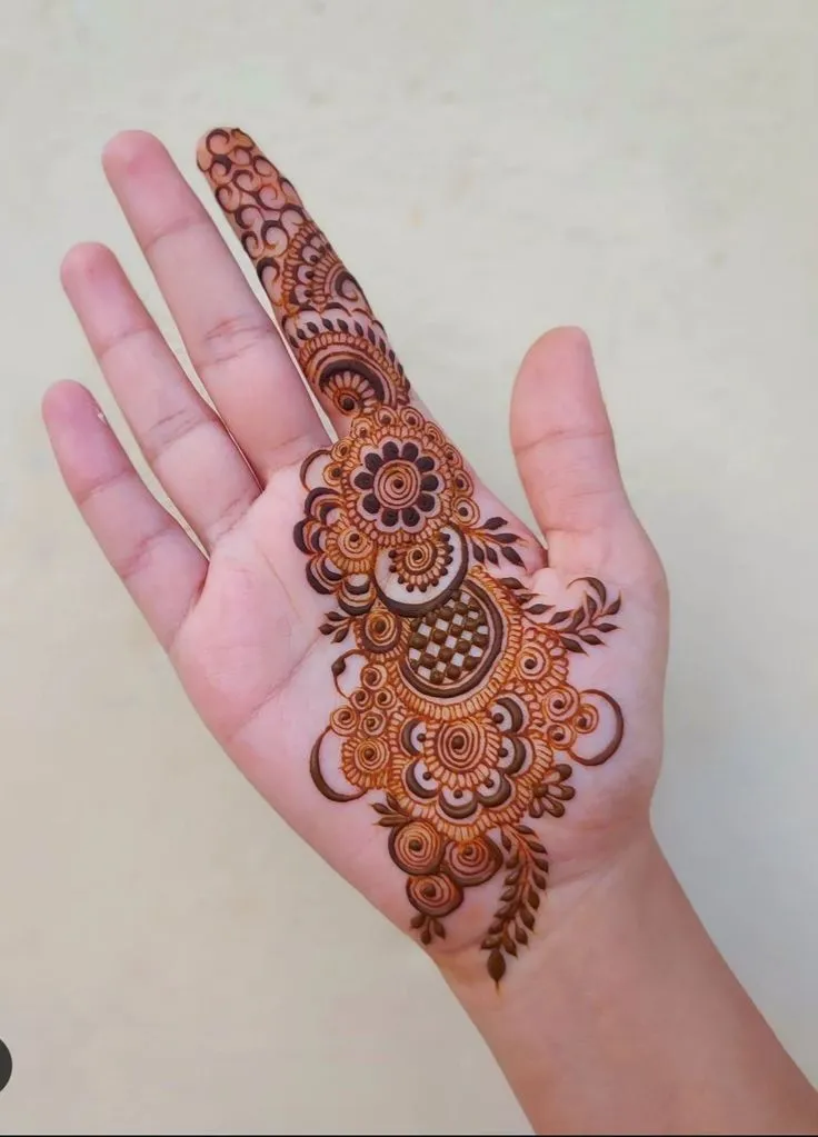 bel mehndi design for girls