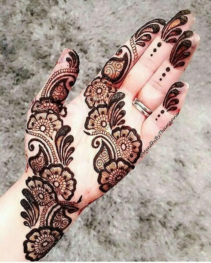 best arabic mehndi designs for front hand