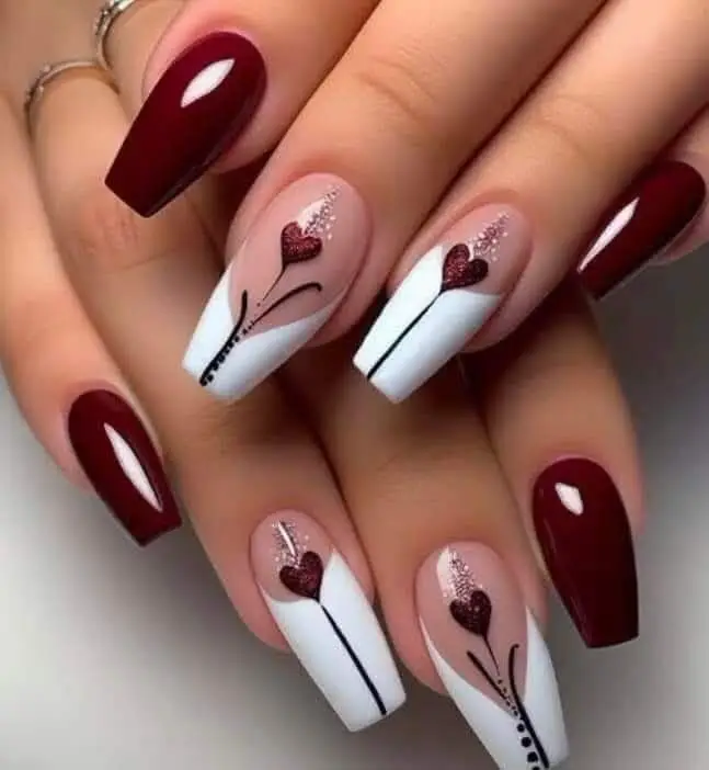 black color nail designs