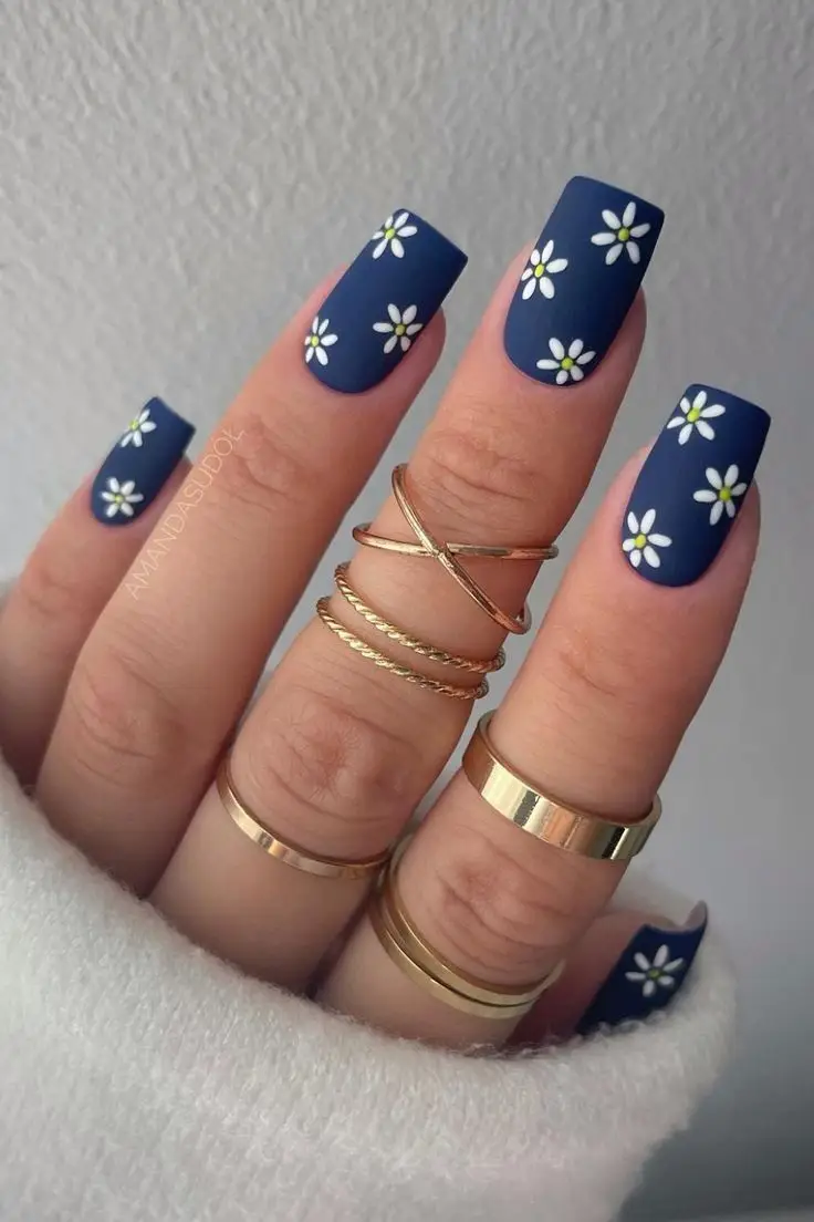 black colour nail art designs