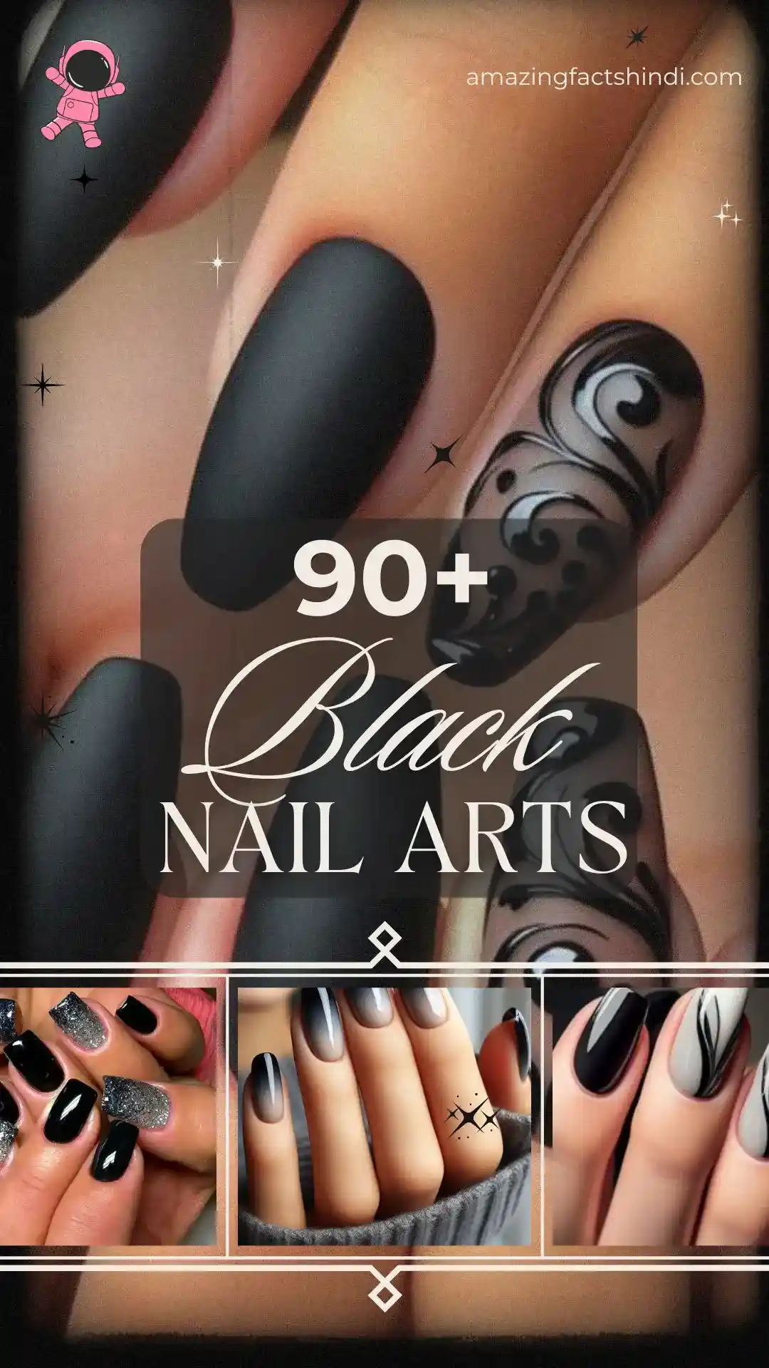 black nail designs