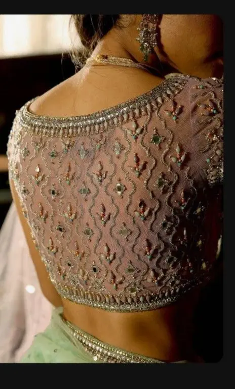 blouse designs back side net