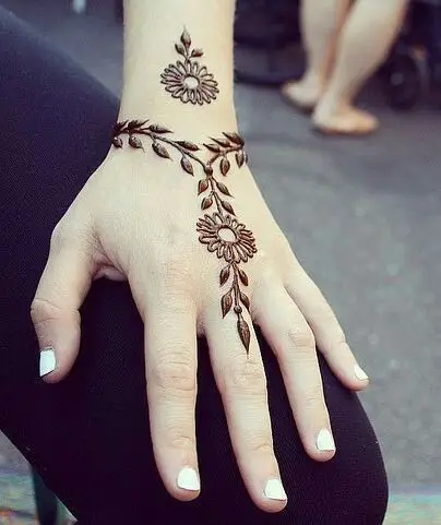 bracelet mehndi design step by step