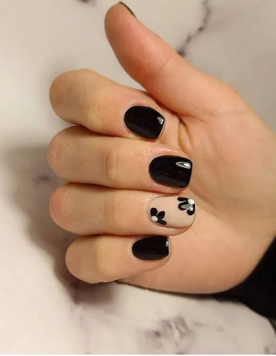dark nail polish designs