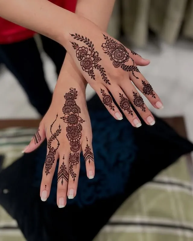 detailed henna patterns
