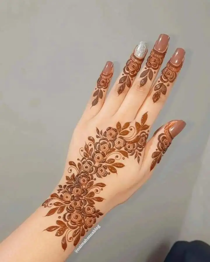 dubai mehndi design back hand