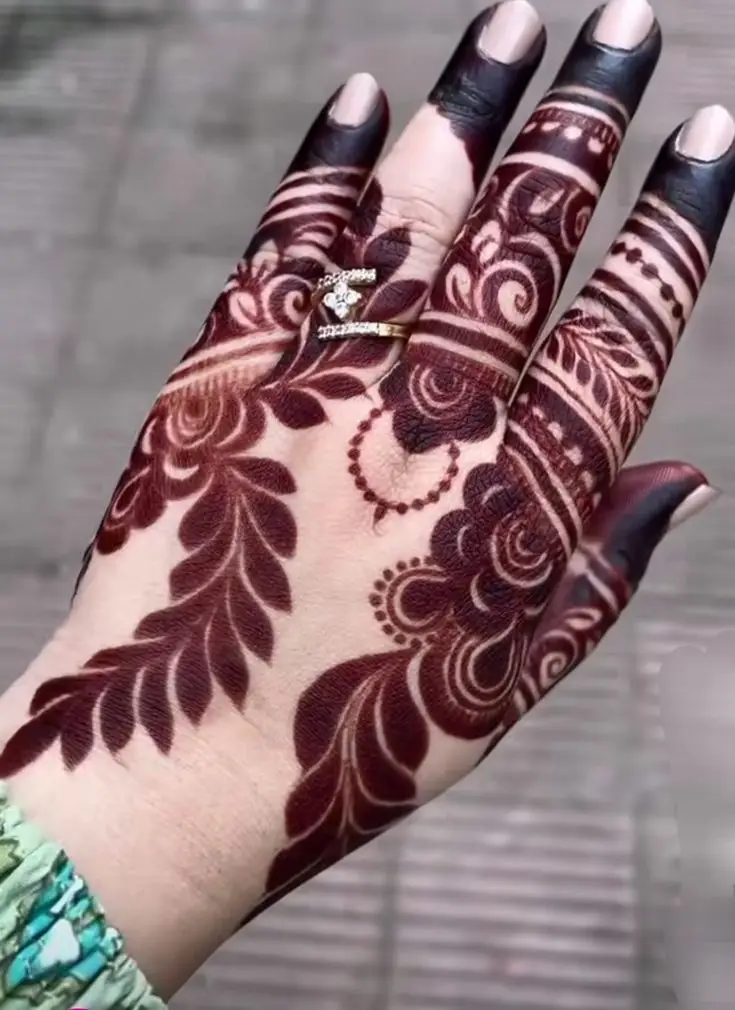 dubai mehndi instagram modern back hand mehndi design
