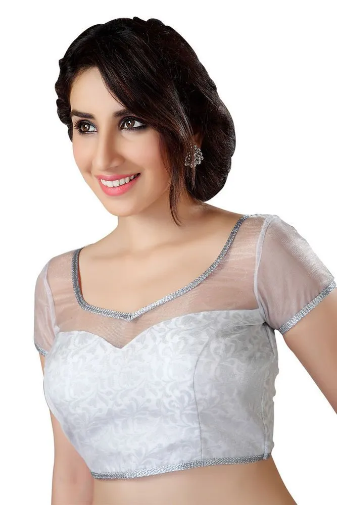 elegant net blouses