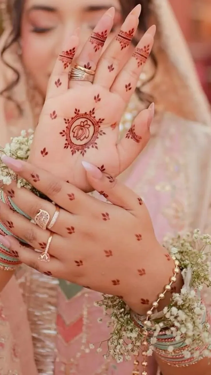 engagement look mehndi
