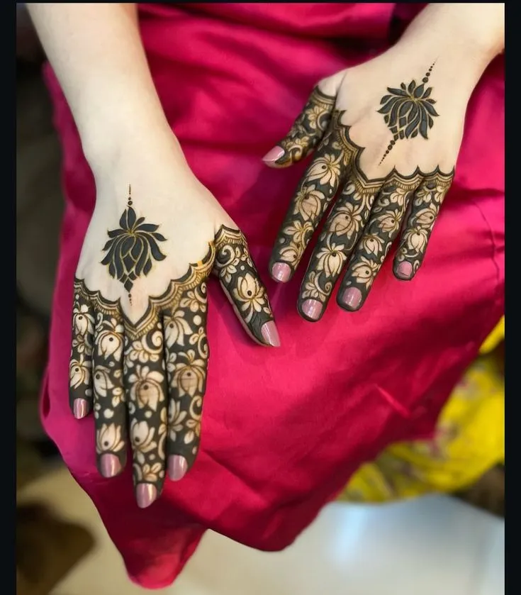 engagement mehndi design