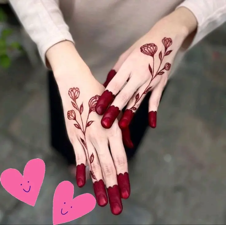 finger simple mehndi