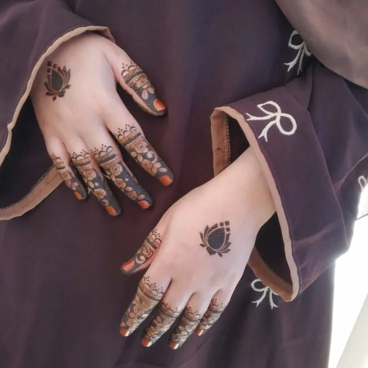 floral engagement henna
