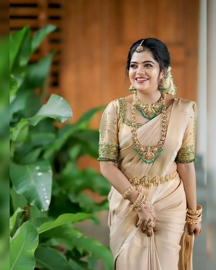 grand kerala saree blouse design