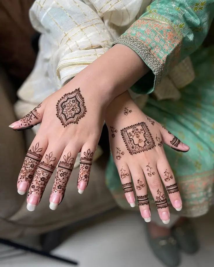 henna finger patterns
