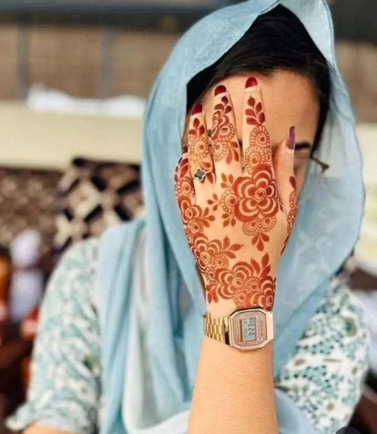 instagram khafif mehndi design