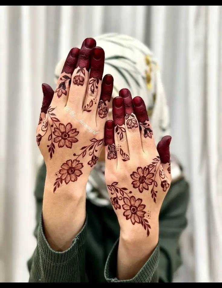 instagram khafif mehndi design