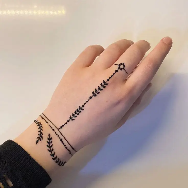 jewelry style mehndi design