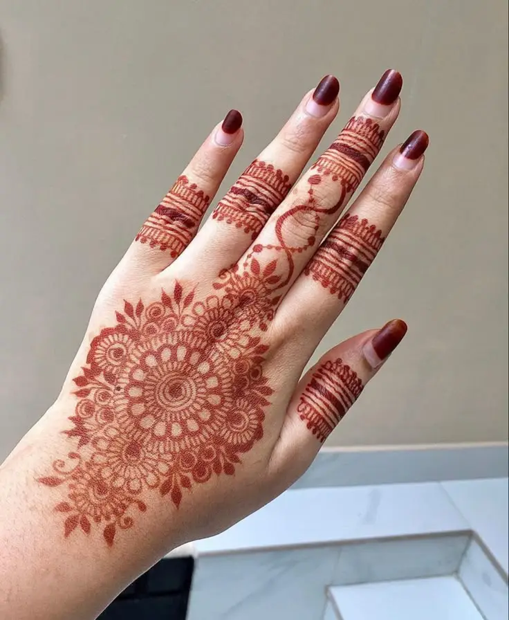 khafif mehndi design full hand