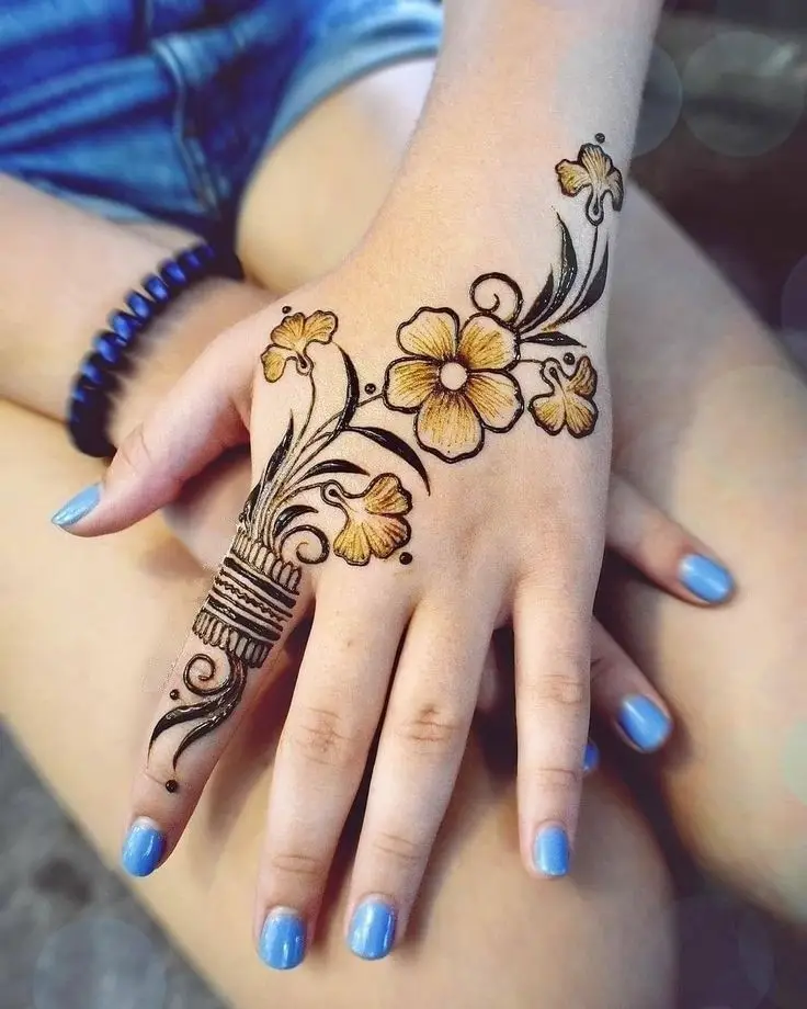 khafif mehndi design simple