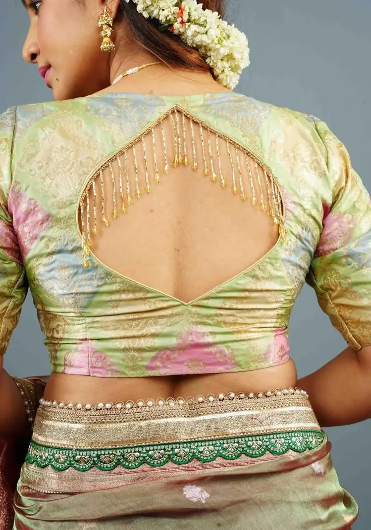 latest back blouse neck