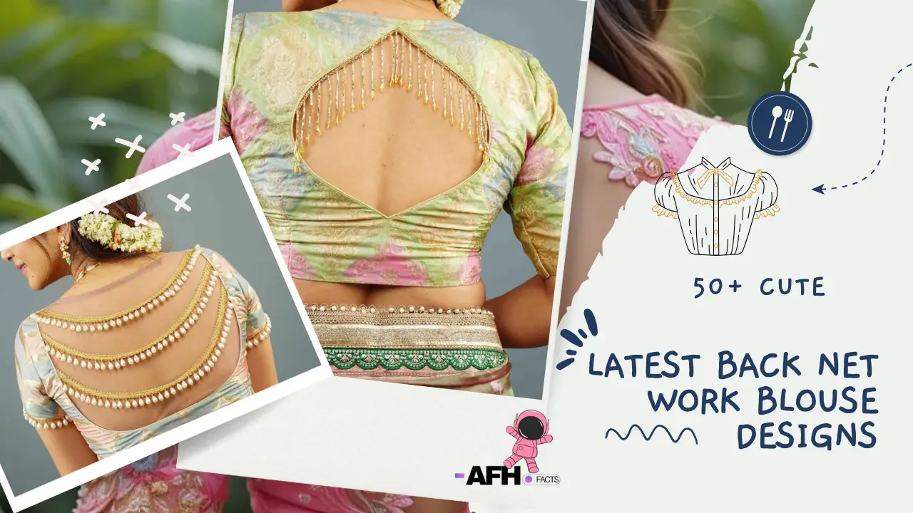 latest back net work blouse designs
