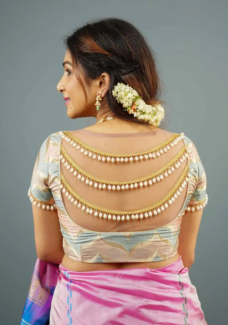 latest net blouse designs